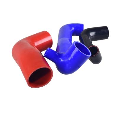 China High and Low Temperature Resistance Silicone Hose Kits Silicone Coolant Radiator Black Blue Red Hose Fits Induction Intake Hose for sale