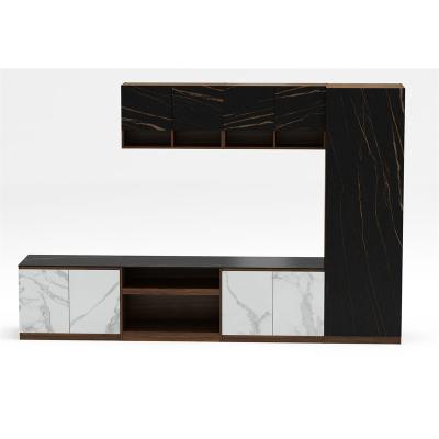 China Modern Good Prices Modern White Marble Tv Cabinet for sale