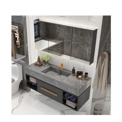 China China Modern Custom Hot Sales Modern Design Sintered Stone Bathroom Vanity for sale