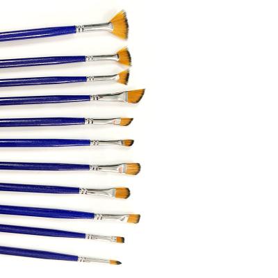 China To Paint China Hot Sale Manufacturer 11Pcs Paint Supplies Oil Brush Set For Art Painting for sale