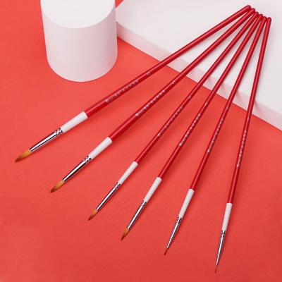 China To Paint Monai 6 Pieces Miniature Art Painting Brush for sale