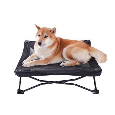 China Sustainable Dog Bed Raised Pet Bed Collapsible Portable Indoor Outdoor Travel Black for sale