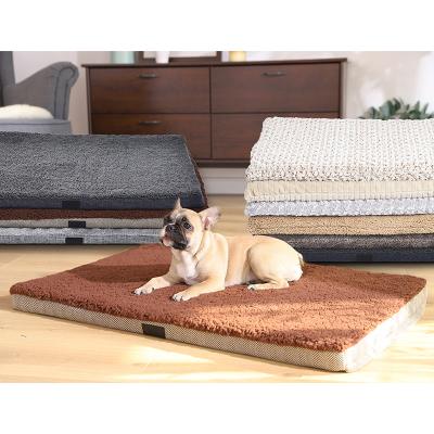 China Waterproof Ultra Soft Synthetic Memory Foam Home Easy Care Pet Bed for sale