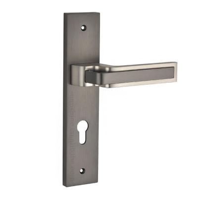 China Wholesale Modern Luxury Zinc Alloy Door Lock Lever Handle European Middle East Design Mortise Door Handle New for sale