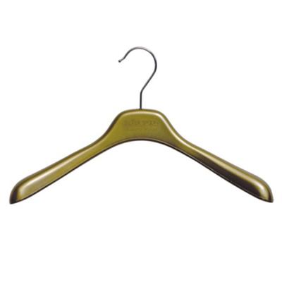 China Traditional Luxury Plastic Cloth Hanger Suit Hanger Gold Hangers Plastic for sale