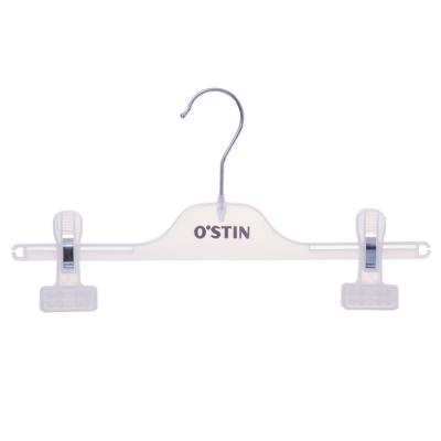 China 4503A GARMENT hanger manufacturer laundry wire hanger plastic pants hanger for sale