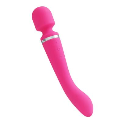 China 10-Frequency Dual Vibration Food Grade Silicone Female Sex Toy G-spot Massage Vibrator Head Dildo Vibrator For Women Masturbation for sale