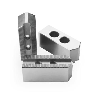 China JIUXJ Steel Inch 60 10 90 120 Degree 45# Steel Soft Jaw For Hydraulic Power Chuck for sale