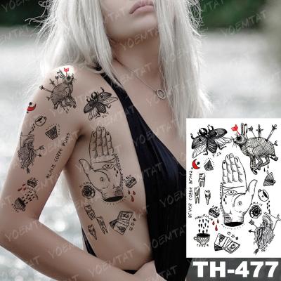 China Temporary Hot Cost Effective Fashionable Good Price Chest Size Waterproof Tattoo Sticker for sale