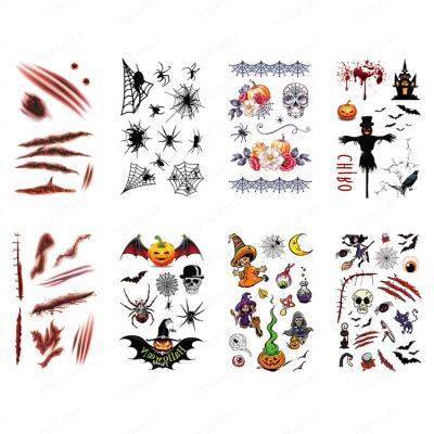 China Halloween temporary hot cute kids face waterproof tattoo tatoo sticker for makeup for sale