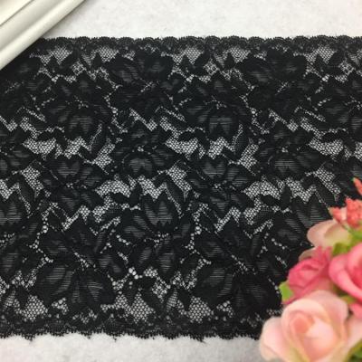 China Wholesale Elastic Sustainable Lace , Spandex Nylon Lace Trims Nylon Lace Fabric For Dress for sale