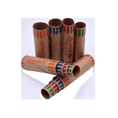 China Assorted Biodegradable Burst Resistant Preformed Heavy Duty Coin Roll Wrappers Cartridge Style Tubes for sale