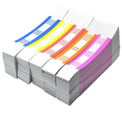 China Customized Design Manual Wrapping Currency Banknote Strap Money Tapes For Quick Accounting for sale