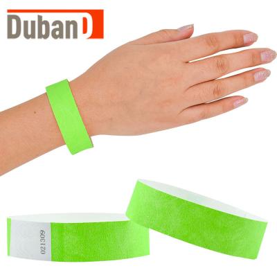 China Printable Festival Decoration Tyvek Wristbands Waterproof Disposable Party Supplies Wristband Ticket ID Wristbands for Events and Party for sale