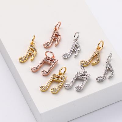 China High Quality / Musical Note Design DIY Bangle Charms Bulk Jewelry Safe Shape Designer Small Charms Pendants for sale