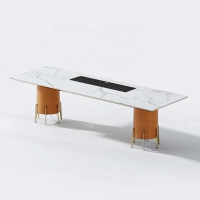 China With tea tray green tea long desk tea table and white marble Chinese chairs set for sale