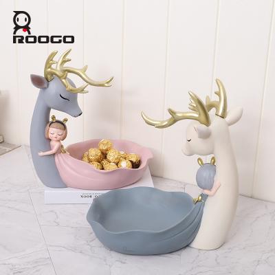 China Roogo Viable Dating Storage Tray For Home Decoration Of Moose And Girl for sale