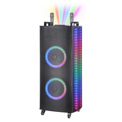 China 8 /10/12 inch Speaker KTV wireless Outdoor BT Speaker Waterproof Portable Wireless Column Loudspeaker Box with TF Card FM Radio for sale