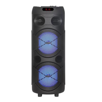 China 8-inch LED Dual Surround Speakers BT Speaker Outdoor Square Dance Subwoofer Audio High-power With LED Light for sale