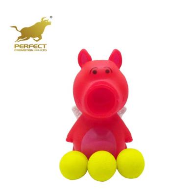 China Animal Toys Air Power Squeeze Ball Pull Back Snap Rubber Animal Toy for sale