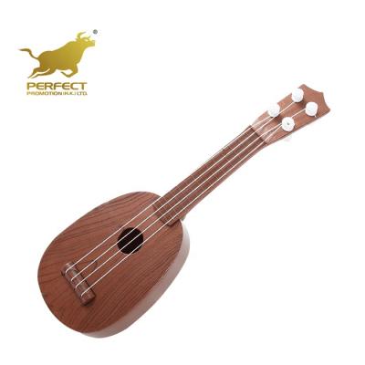 China Mini Plastic Guitar Ukuleles Musical Instrument Battery Operated Children Toy Battery Operated Educational Toy for sale