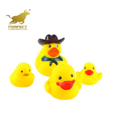 China Bath Toy Baby Squeaky Mini Bath Toy Floating Yellow Rubber Duck for sale