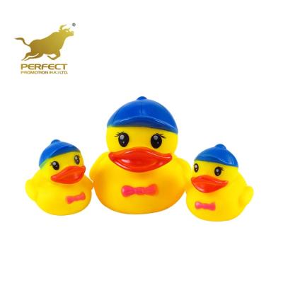 China Bath Toy Bath Toy Animal Float Duck Bath Toy Squeaky Rubber Yellow for sale