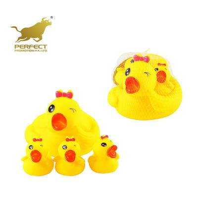 China Bath Toy Yellow Rubber Duck Float Toy With BB Whistle for sale