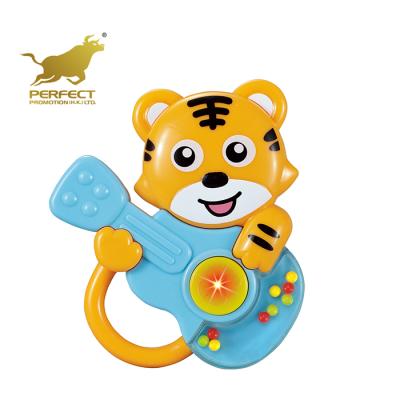 China Mini Guitar Baby Musical Plastic Guitar Baby Funny Baby Toy New Little Tiger Play Musical Baby Guitar with Light and Music for sale