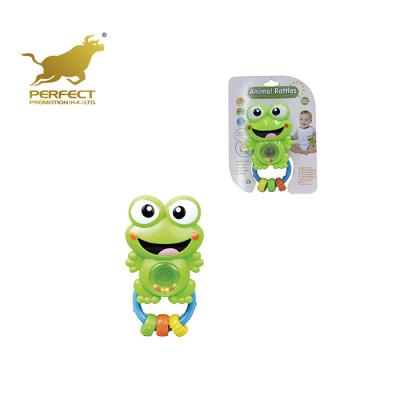 China Musical Baby Educational Plastic Toy Baby Rattle Frog Animal Toys Kids Animal Toys for sale