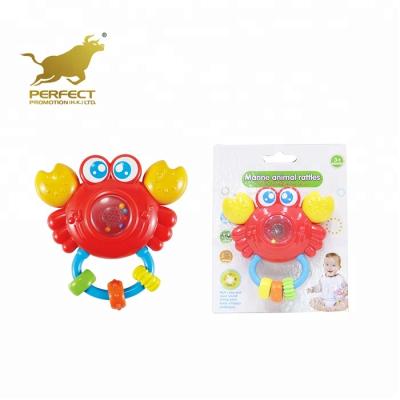 China Infant Plastic Musical Toy Baby Crab Toy Children Rattle Toys with Light and Music for sale