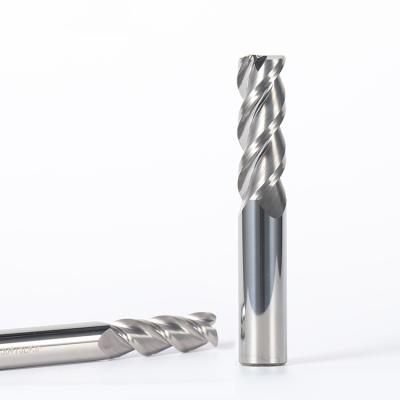 China HANDERK HRC55 Carbide Solid Carbide 3 Flute Milling Cutter Aluminum Special Tool Corner Radius End Mills for sale