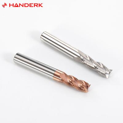 China Rough Sharp HANDERK Endmill Roughing Bit With Liner End Mill for sale