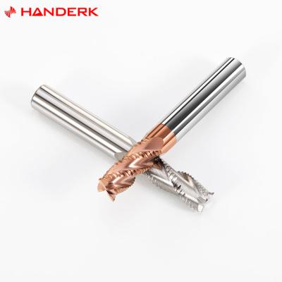 China HANDERK Sharp Wood Roughing Tool Hrc55 Single Flute Bit End Mill for sale