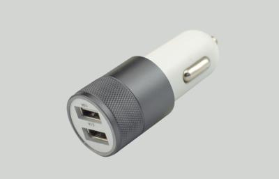 China 2a Gray multi USB Car Charger For Smart Phone and Tablet PC for sale