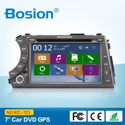 China 7 Auto-DVD-Spieler GPS Zoll Ssangyongs Actyon mit großen Funktionen zu verkaufen