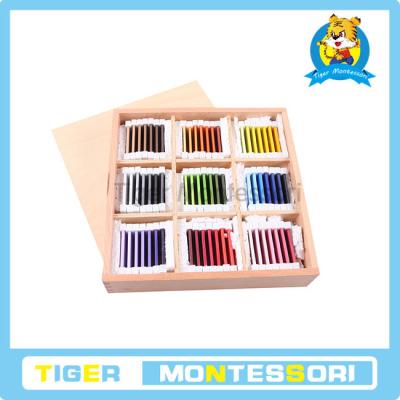 China Materiais sensorial de Montessori, brinquedos de madeira, brinquedos educacionais para tabuletas da criança-Cor (3nd caixa à venda