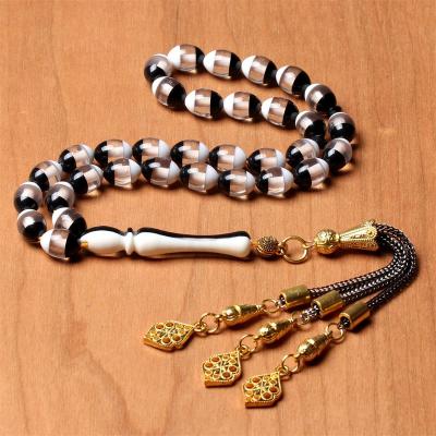 China Size 7.5*10mm size 7.5*10mm resin tasbih resin sibha sibha tesbih resin china online prayer beads prayer beads china religious muslim for sale