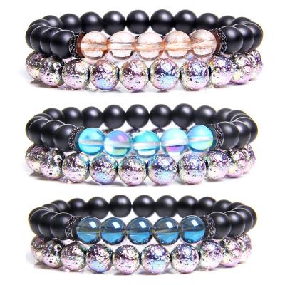 China FASHIONABLE Luxury Stone Healing Amethyst Bracelet Crystals Real Stones Beaded Bracelet For Men Women Bracelet for sale