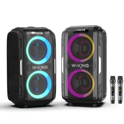 China LED PRO flashing light W-KING 2022 style T9 style outdoor hot selling bluetooth speaker for sale