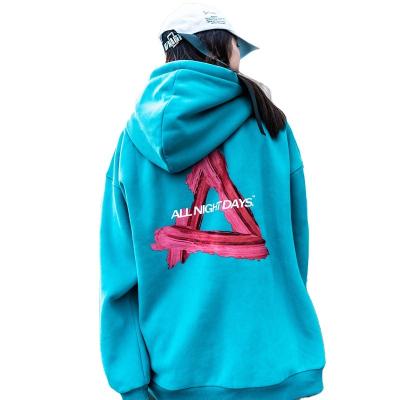 China Autumn winter tide brand couples viable sweatshirt Europe and America velvet more casual printing hip hop loose hoodies for sale