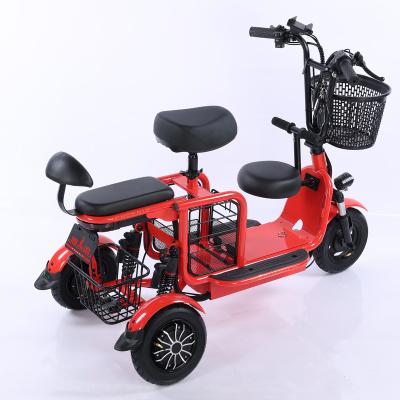 China Environmental Protection Folding Electric Pedicab Foldable Pedicab Electric Tricycle Mobility Scooter Three Wheels Leisure Tricycle for sale