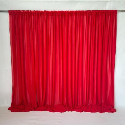 China BCK091 Chiffon Curtain Wedding Backdrop Drapes and Drapes Pipe and Drapes Backdrop Stand for sale