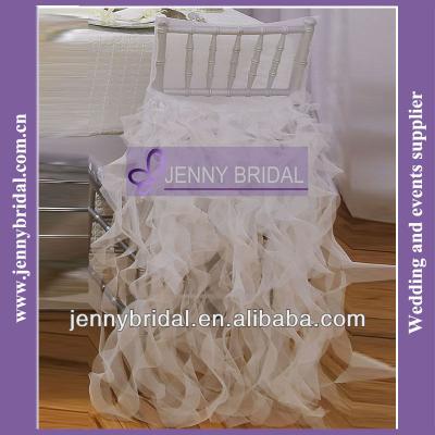 China C009W Simple Fancy And Popular Ruffled Party Chair Covers for sale