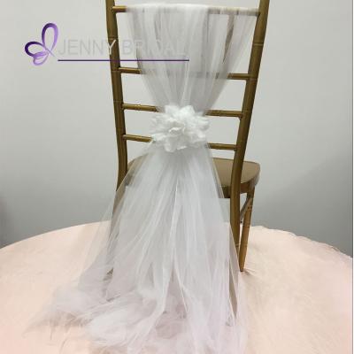 China C469A plain white tutu event chair covers party wedding decoration for sale