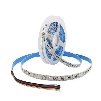 China LANDSCAPE DC24V 120LEDs 5050 Colorful rgb2835 2-in-1 Atmosphere Line Light Low Voltage Patch 24V Self Adhesive LED Light Strip for sale