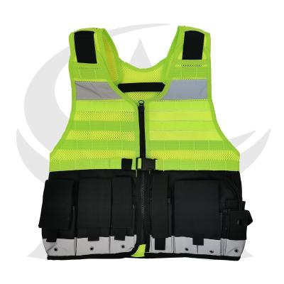 China Customized Breathable mesh fabric Fluorescence Protective Law Enforcement Vest for Duty Office for sale