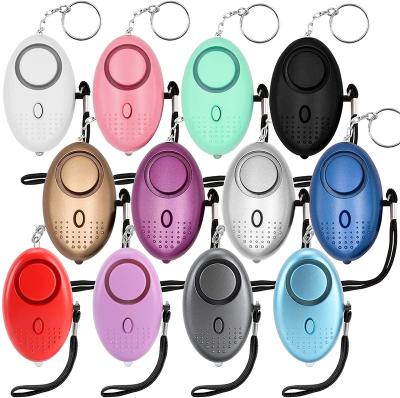 China 140dB Rechargeable Self Defense Supplies Personal Security Keychain Anti Attack Rape Emergency Alarm with LED Flashlight for sale