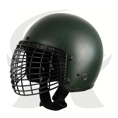 China Military Training Baseball Duty Equipment Full Face Entangle Wire Meshes Anti Riot Helmet for sale