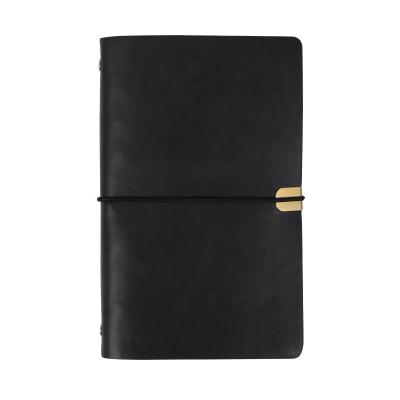 China 80g Leather Journal Vintage Refillable Travel A5 Paper Notebook Spiral Sketchbook for sale